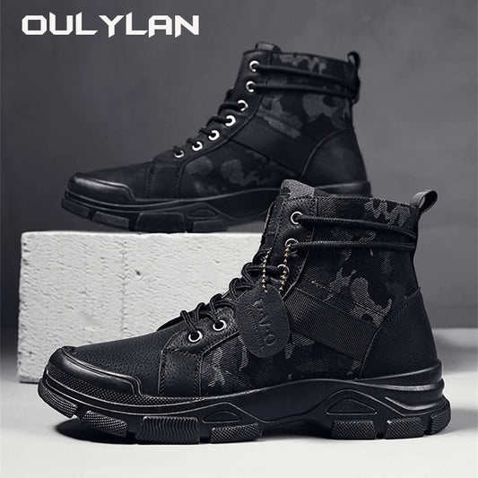 Medium Top  Boots Camouflage Men's Boots