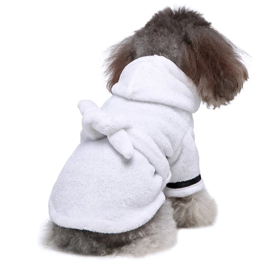 Soft Quick Drying Pet Pajama With Hood