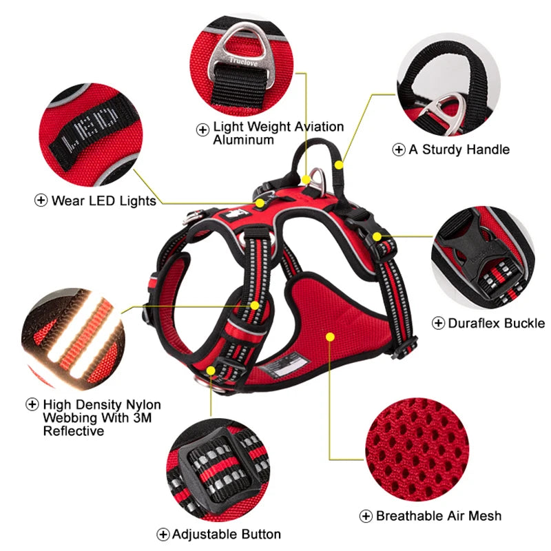 Truelove Pet Reflective Nylon Dog Harness