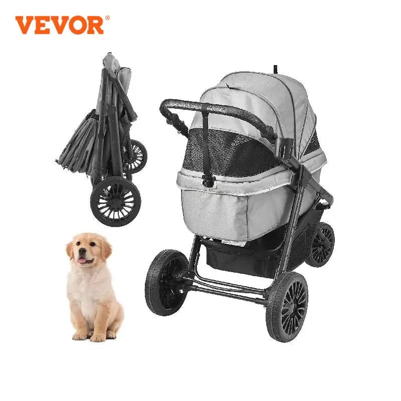 VEVOR Pet Stroller Carrier Dog Cat Strollers Lightweight