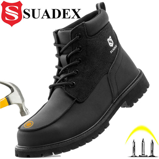 SUADEX Steel Toe Boots for Men Women Waterproof