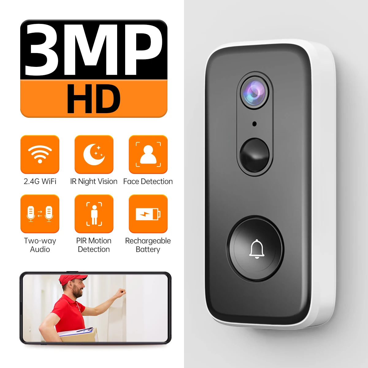 JOOAN Intelligent WiFi Doorbell With Camera