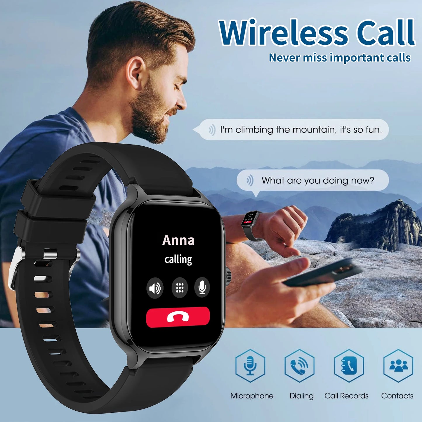 Smartwatch, Wireless Talk/Dial, Multi-Sport