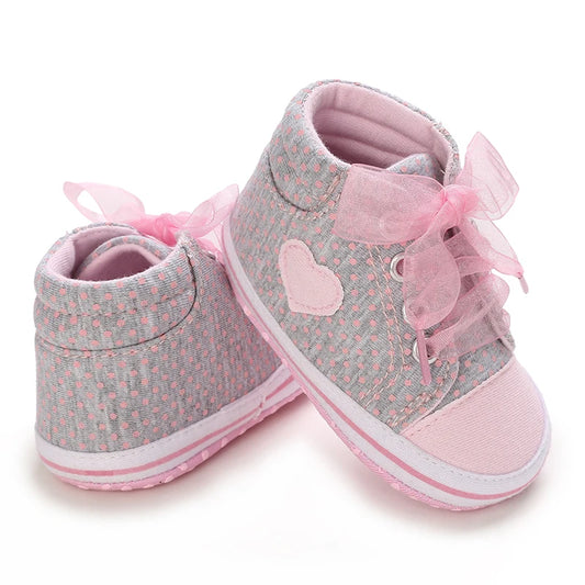 Casual Plaid Sneakers For Baby Girl