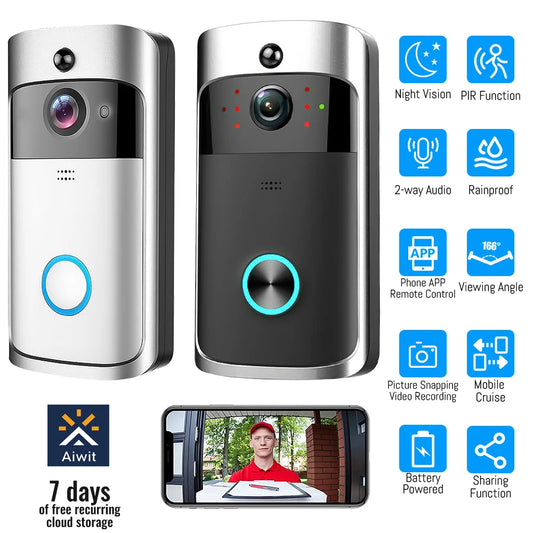 Smart WiFi Video Doorbell IP65