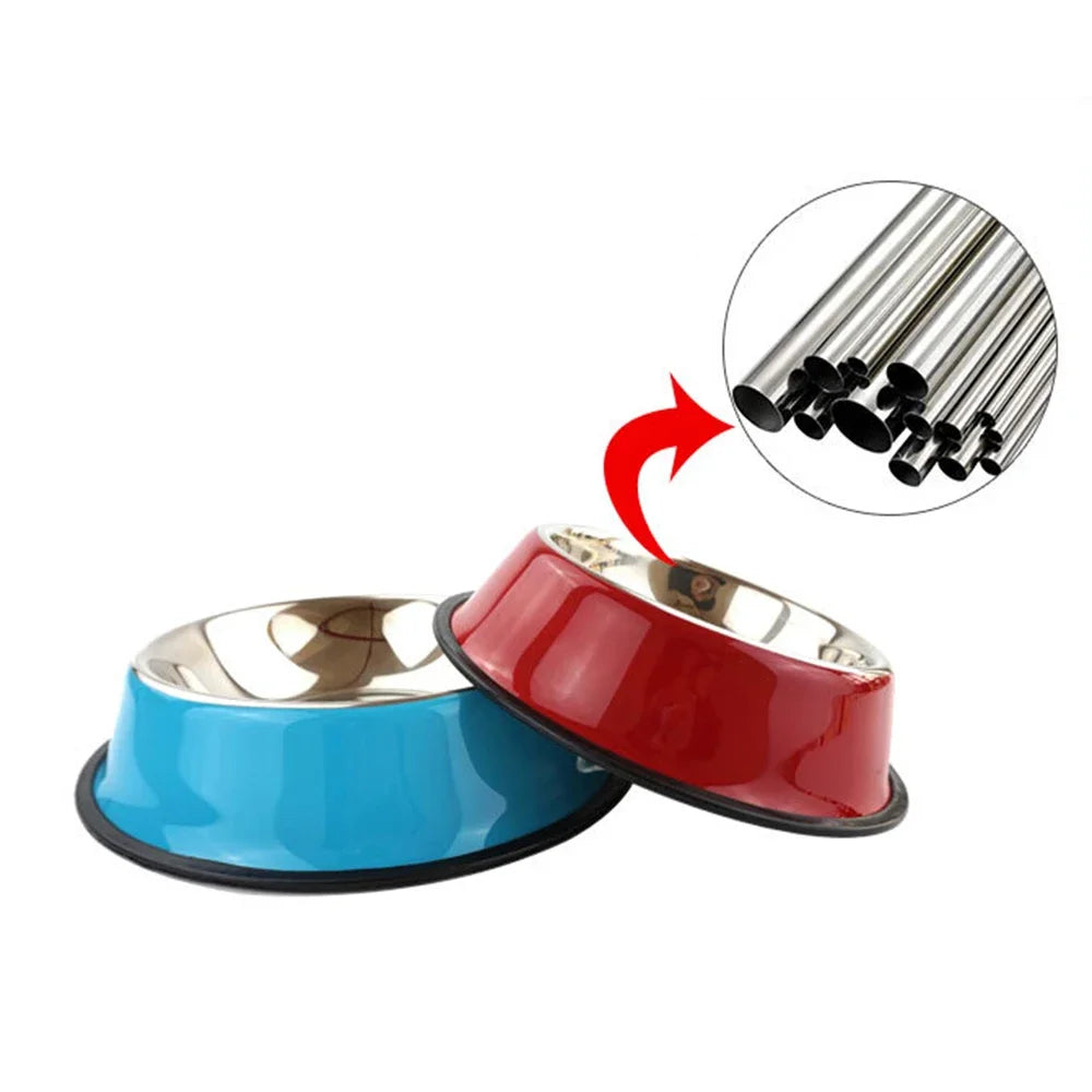 New Pet Dog Stainless Steel Bowls