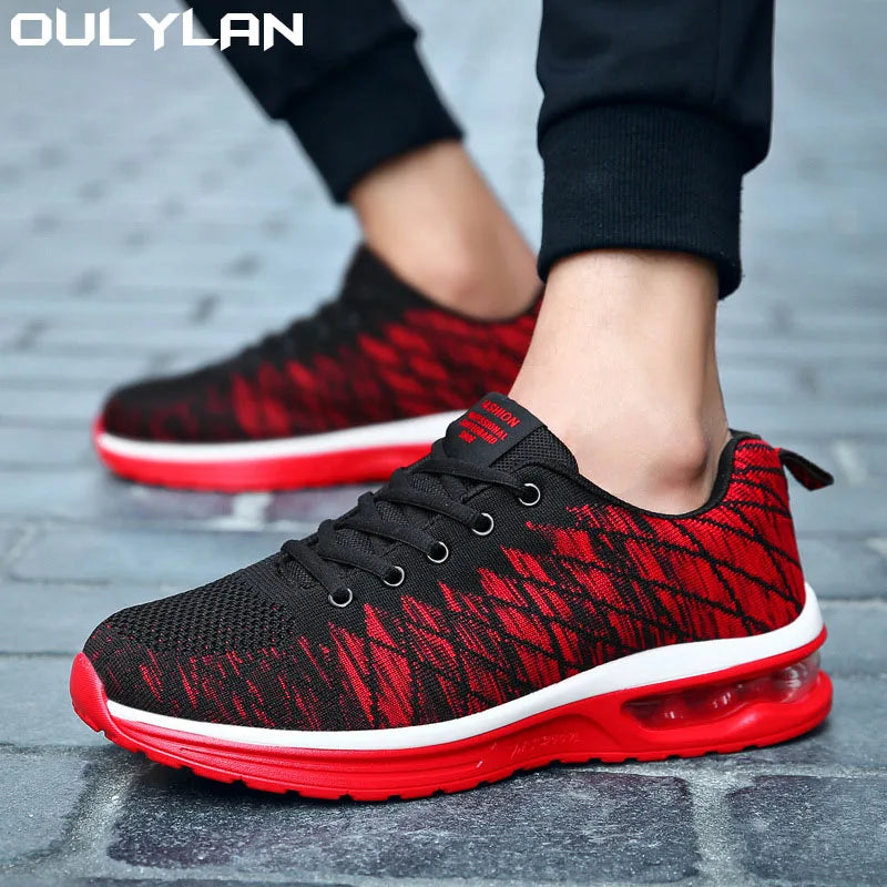 Oulylan Men Running Shoes Breathable Mesh