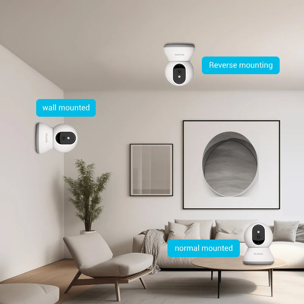 blurams Pet Camera 2K, 360° Indoor Security Camera