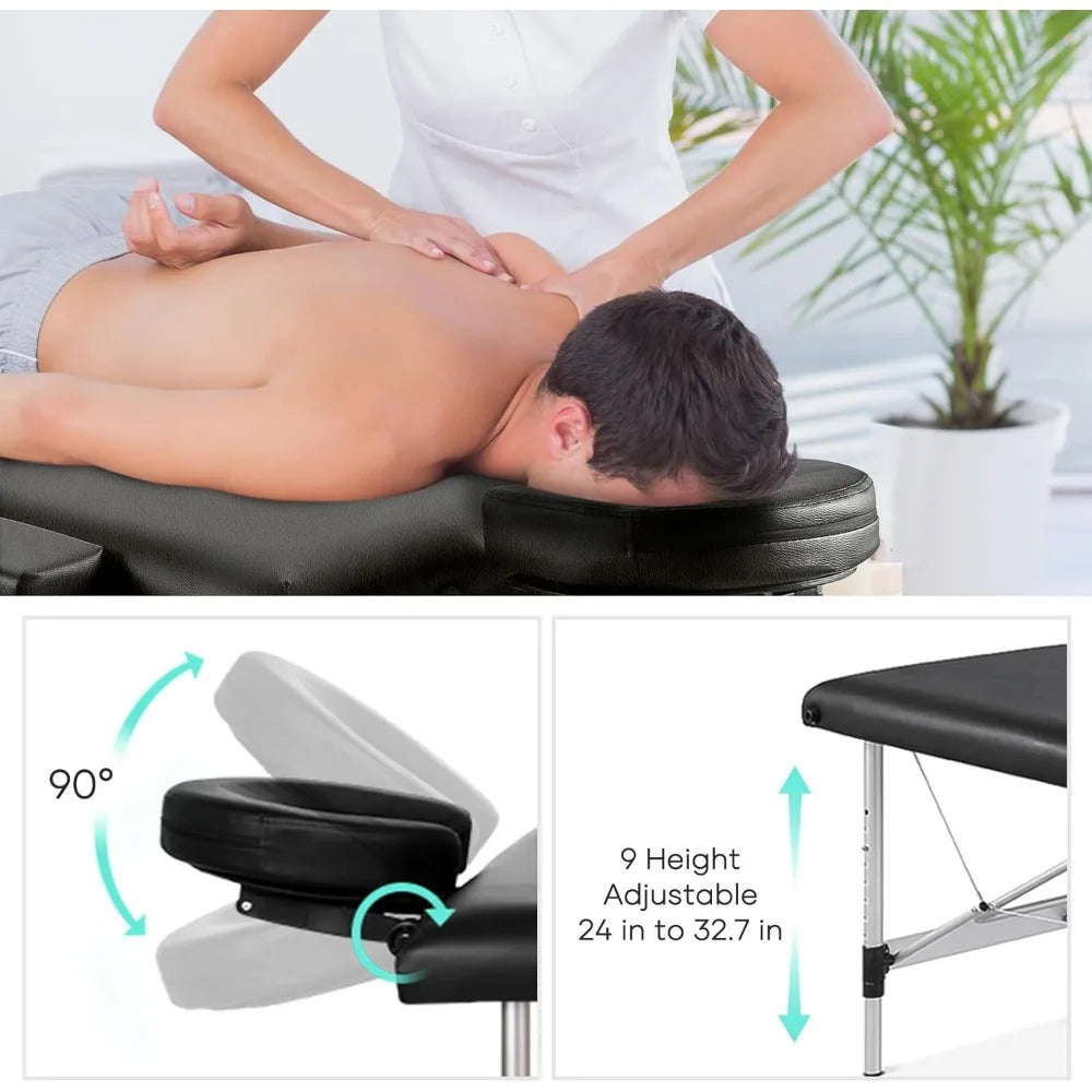 Portable massage bed