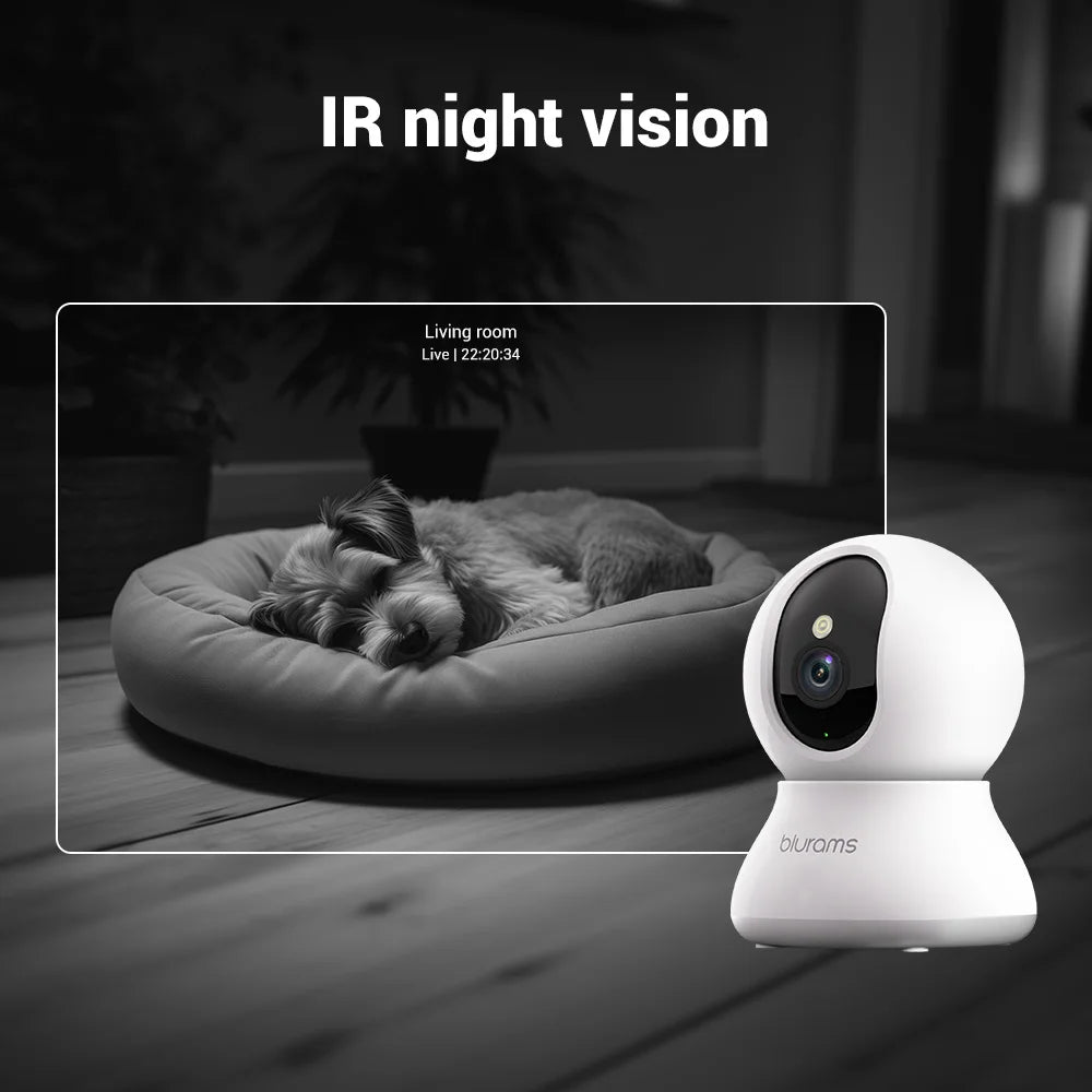 blurams Pet Camera 2K, 360° Indoor Security Camera