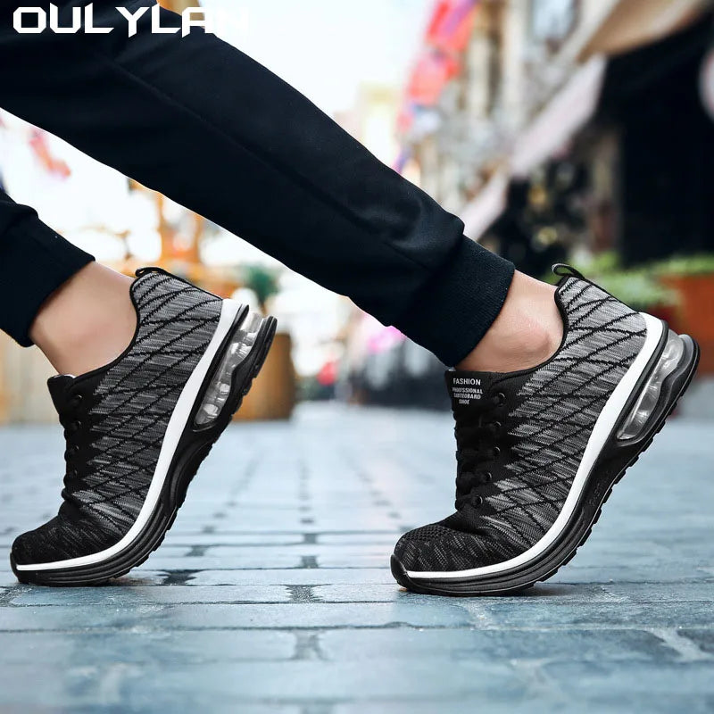 Oulylan Men Running Shoes Breathable Mesh