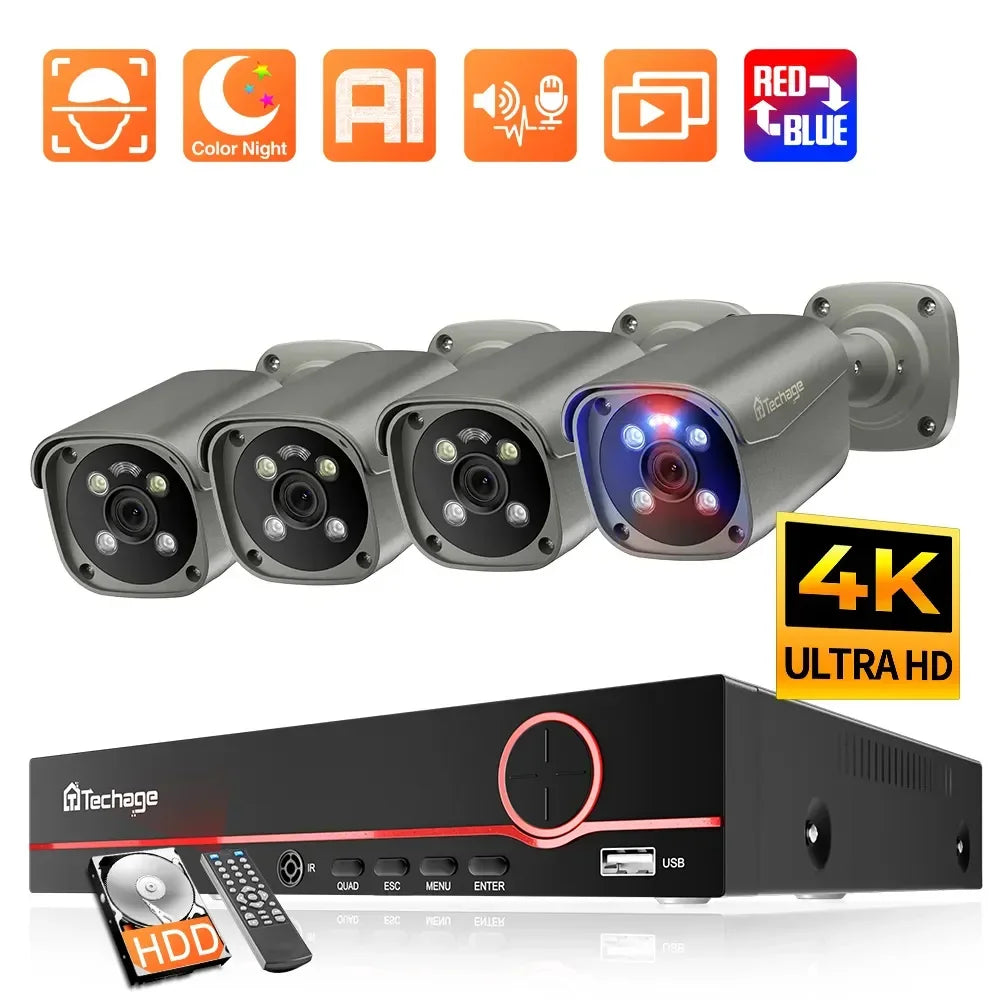 Techage 4K 8MP Surveillance Camera