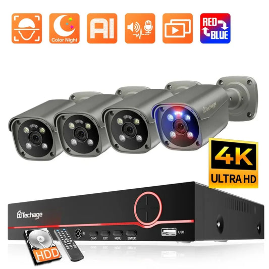 Techage 4K 8MP Surveillance Camera